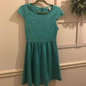 Francesca’s M blue/teal spring women’s dress